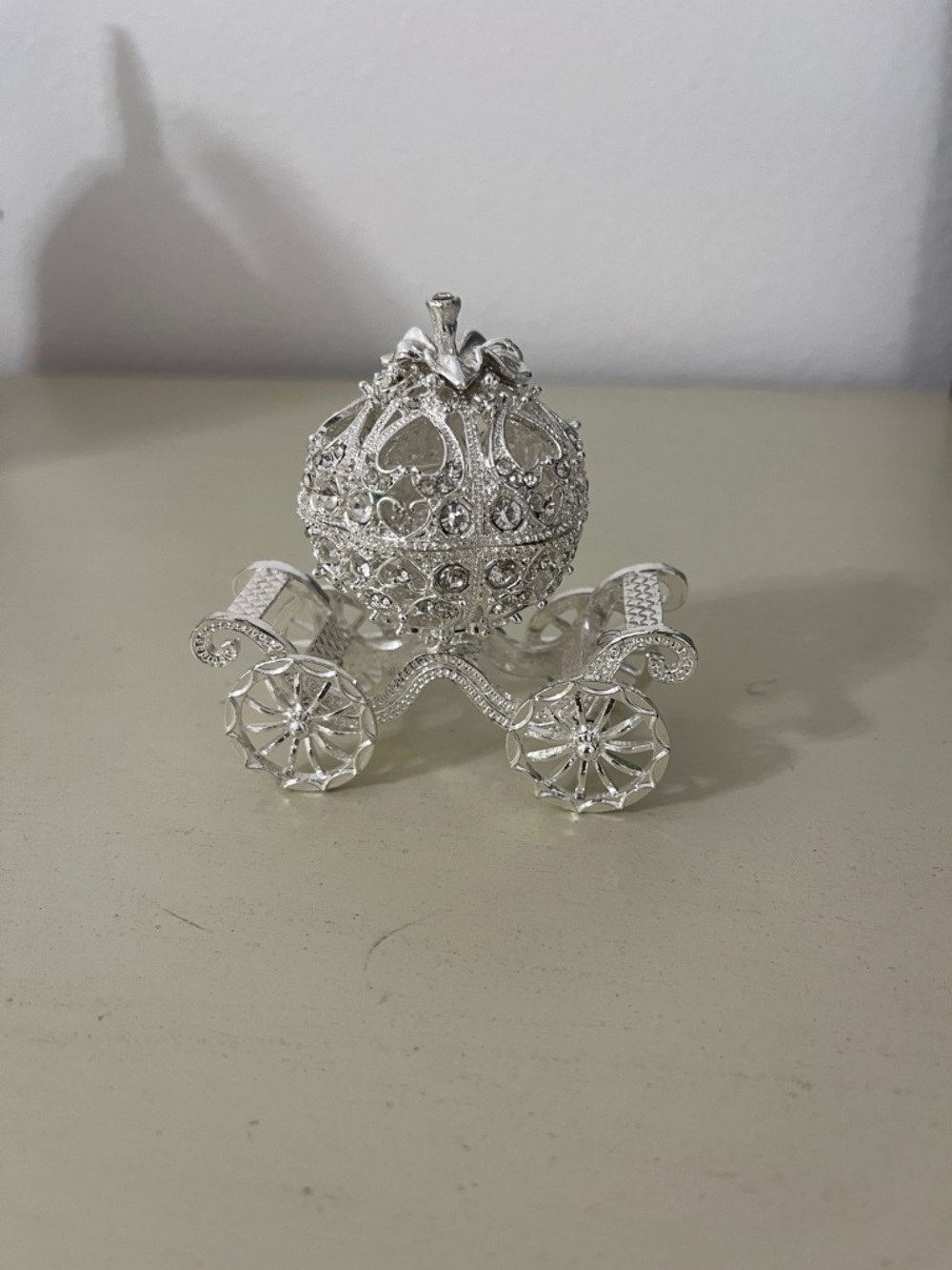 Ornate Silver Carriage Decoration